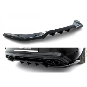 image-1-Rear Bumper Spoiler Maxton Design version 2 suitable for Cupra Leon Hatchback after 2024, Gloss Black