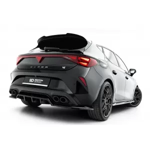 Rear Bumper Spoiler Maxton Design version 2 suitable for Cupra Leon Hatchback after 2024, Gloss Black-image-6353151