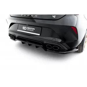 Rear Bumper Spoiler Maxton Design version 2 suitable for Cupra Leon Hatchback after 2024, Gloss Black-image-6353152