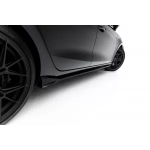 Side Skirts Addons Maxton Design version 1 suitable for Cupra Leon ST, Hatchback after 2024, Gloss Black