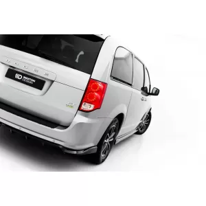 Rear Bumper Spoiler Maxton Design suitable for Dodge Grand Caravan 2010-2020, Gloss Black-image-6353224