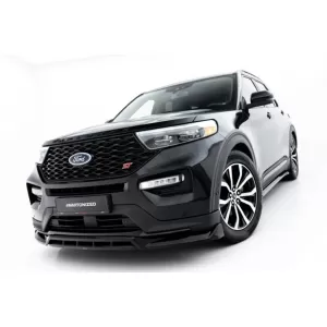 ST Front Bumper Spoiler Maxton Design suitable for Ford Explorer 2019-2024, Gloss Black-image-6353239