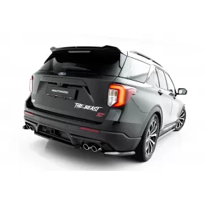 ST Rear Bumper Side Addons Maxton Design suitable for Ford Explorer 2019-2024, Gloss Black-image-6353251