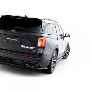 ST Rear Bumper Side Addons Maxton Design suitable for Ford Explorer 2019-2024, Gloss Black-image-6353252