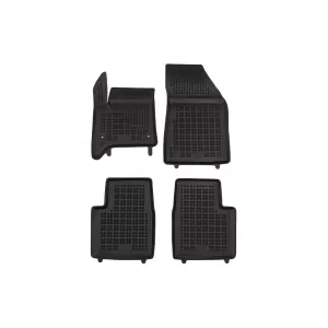 Rezaw-Plast specific tray-type rubber mats suitable for Opel Frontera Hybrid HEV after 2025, set of 4 pieces, black
