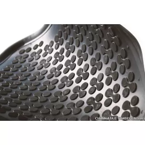 Rezaw-Plast specific tray-type rubber mats suitable for Opel Frontera Hybrid HEV after 2025, set of 4 pieces, black