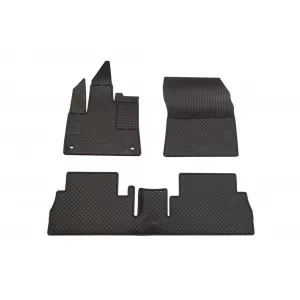 Rezaw-Plast RE-troo specific rubber mats suitable for Citroen Berlingo, Berlingo XL, Opel Combo E, Toyota Proace City Verso, Fiat Doblo, E-Doblo, Peugeot Rifter, E-Rifter 2018-2024, after 2024, 5 seat