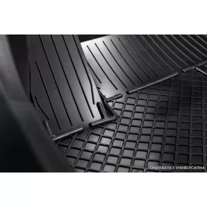 Rezaw-Plast RE-troo specific rubber mats suitable for Toyota Corolla sedan, station wagon 2018-2024, after 2024, 4 pieces, black