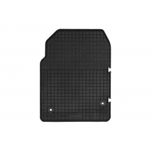 Specific rubber mats suitable for Volkswagen Transporter T7 after 2024, 3 seats, 3 pieces, black color-image-6353770