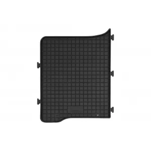 Specific rubber mats suitable for Volkswagen Transporter T7 after 2024, 3 seats, 3 pieces, black color-image-6353771