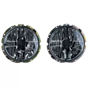 Klarglas Scheinwerfer mit Fadenkreuz für VW Käfer Golf 1 + Cabrio Caddy T3 LT-image-6353892
