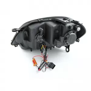Headlights Set suitable for Mercedes-Benz ML-Class W164 09-11 DRL Tube Lights Dynamic Signal W166 Look Black H9/H1 With Motor JunYan