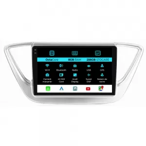 Navigation suitable for Hyundai Accent (2017 - 2020), 9 Inch, 8Gb Ram, 256Gb Storage, Android Auto, Carplay