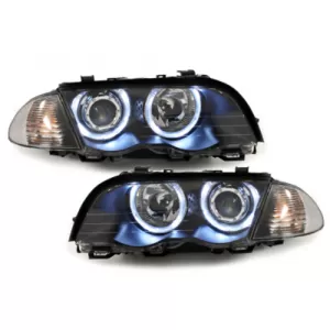 image-66-Fényszóró BMW E46 4d 98-01 _ 2 LED körgyűrű _ fekete